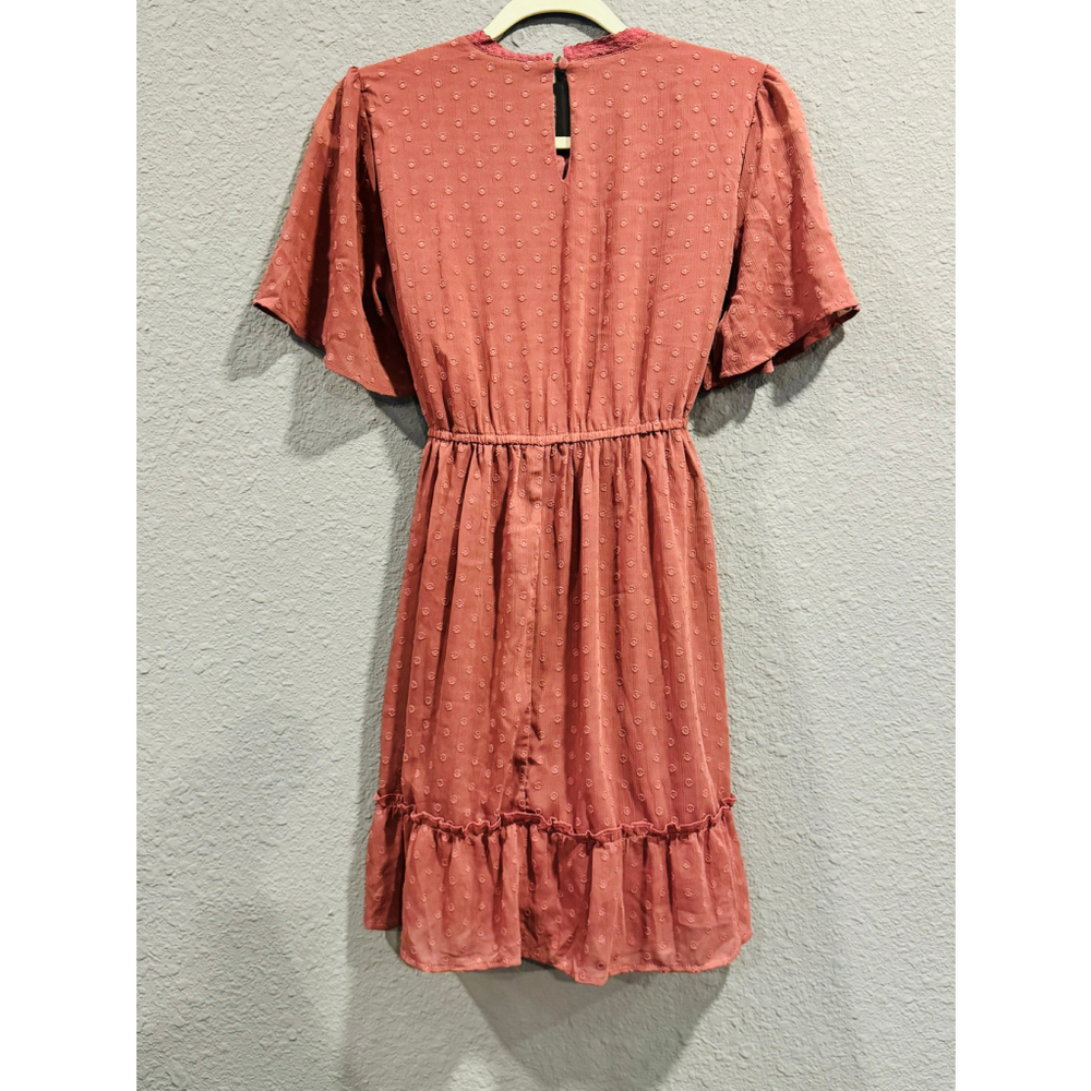 Umgee Women's Tiered Babydoll Dress Pink - Picture 4 of 7